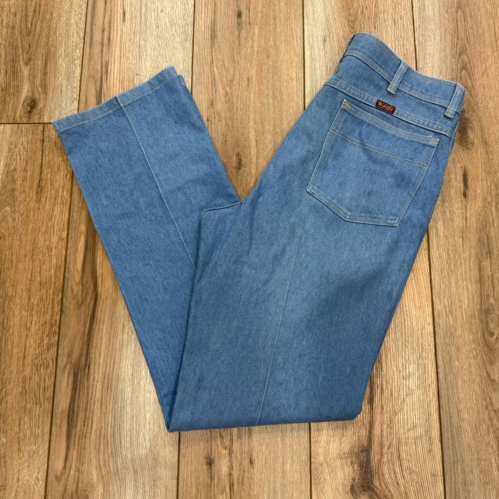 VINTAGE Wrangler Jeans Mens Denim Pants 36x34 85498LB Blue Made in USA Cowboy